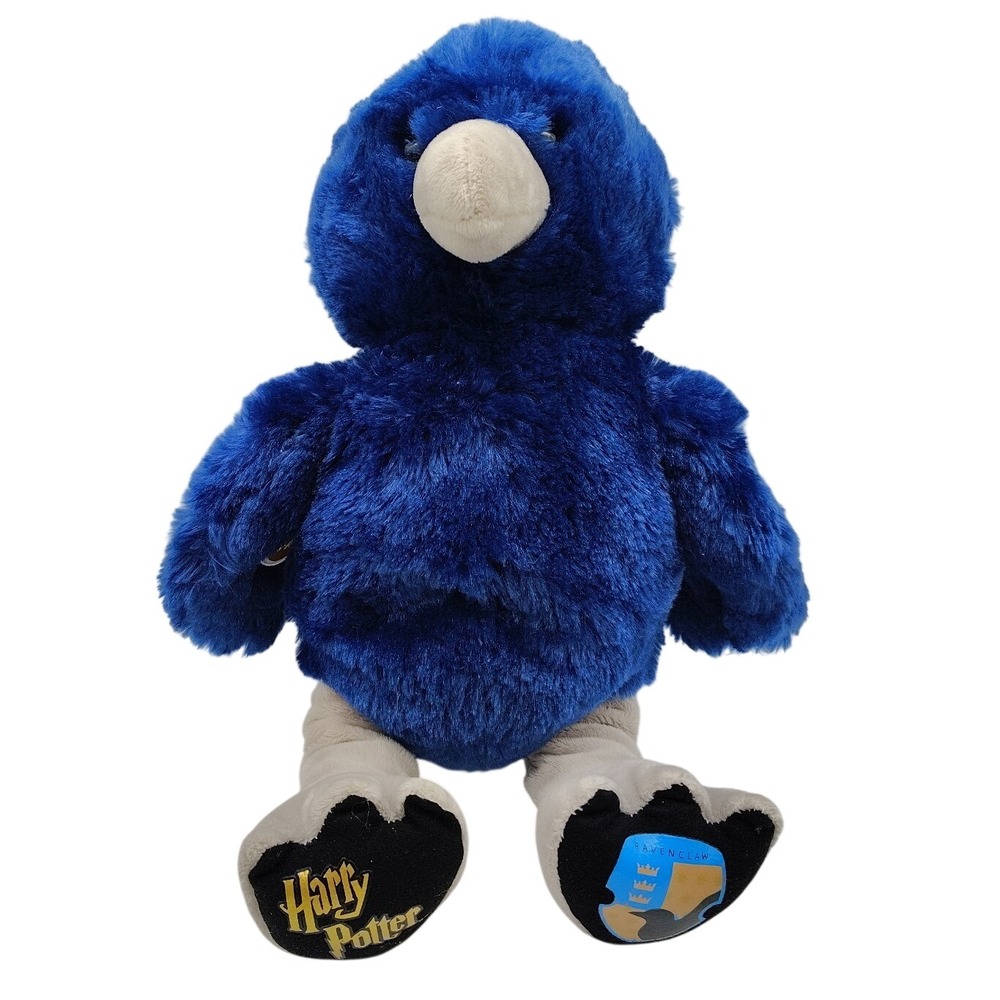 Build-A-Bear Harry Potter Ravenclaw Plush‎ Raven 16" Bird Blue BAB Beating Heart